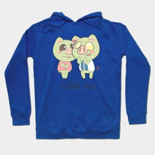 Couple Love Pig Hoodie